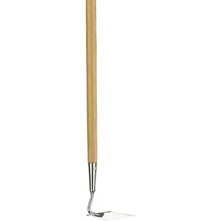 Kent & Stowe Langstiel Griffhacke – Gartenhacke aus Edelstahl, zum Lockern von Erde, Unkrautjäter mit langem Stiel aus Eschenholz, Länge: 157 cm – Bild 3