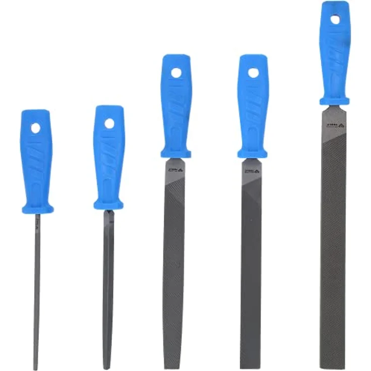 BRILLIANT TOOLS BT100950 Feilen-Satz, 5-tlg. mit Kunststoffheften und Rolltasche, Powered by KS TOOLS – Bild 3