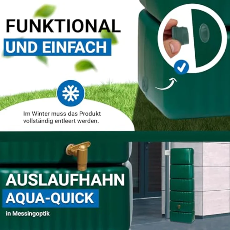 4rain Regenwasser-Wandtank Slim Wood 4023122153993 – Bild 6
