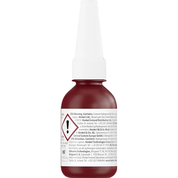 Loctite LOCTITE 222, niedrigfeste Schraubensicherung für Metallgewinde, Flüssigkleber für Justierschrauben, violett, 1x10ml – Bild 2