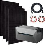 MyVoltaics Balkonkraftwerk Solaranlage mit Speicher 1760W - inkl. Anker SOLIX Solarbank 2 Pro, WLAN Wechselrichter und Steuerungseinheit integriert, genehmigungsfreies Komplettset in blau