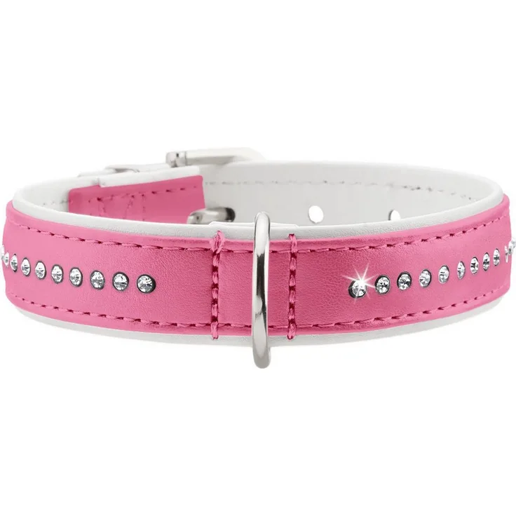 Hunter Hunde-Halsband Modern Art Luxus, Swarovski Elements verziert, XXS-XS, blau