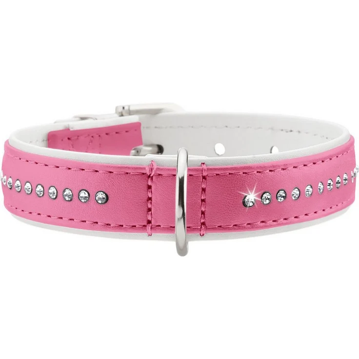 Hunter Hunde-Halsband Modern Art Luxus, Swarovski Elements verziert, XXS-XS, blau