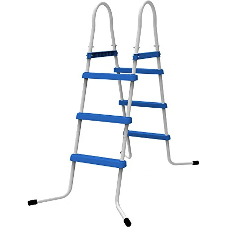 Jilong Poolleiter bis 90 cm Poolhöhe 3 Stufen Schwimmbad Treppe Beckenleiter Pooltreppe Leiter Einstieg für Aufstell-Schwimmbecken aller Art und Hersteller