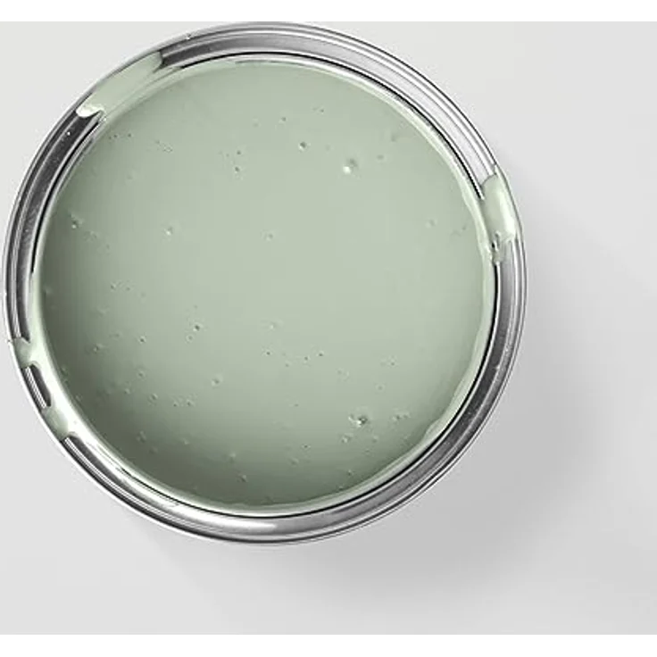 MissPompadour Wandfarbe Grün mit Salbei, abwaschbare, scheuerbeständige Wandfarbe mit hoher Deckkraft, 2,5 L, wasserbasiert – Bild 2