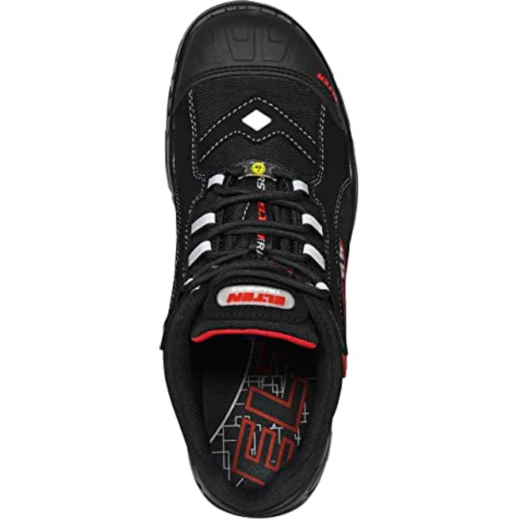ELTEN Senex Pro ESD S3 Sicherheitsschuh, leichter, metall- und lederfreier Halbschuh aus Cordura© und hydrophobierter Mikrofaser, schwarz – Bild 6