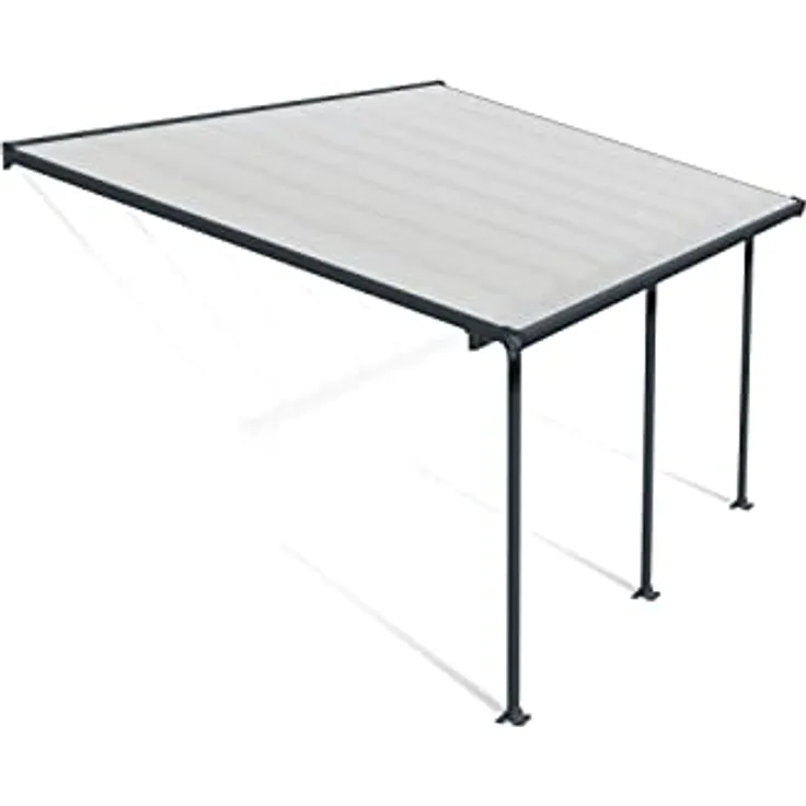 Palram Canopia Feria Terrassenüberdachung, Grau, 546 x 295 x 305 cm