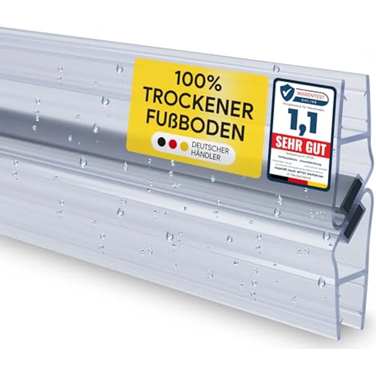 tktrading24 Duschdichtung PVC Ersatzdichtung TYP-8, 90° für Duschkabine, 200cm, geeignet für 6mm Glas, schimmelbeständig und langlebig – Bild 2