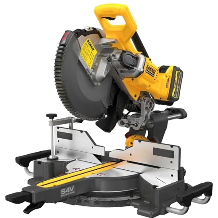 DeWalt Akku-Paneelsäge DCS781X2-QW Kappsäge Gehrungssäge 305mm + Akkus 9Ah 54V – Bild 2