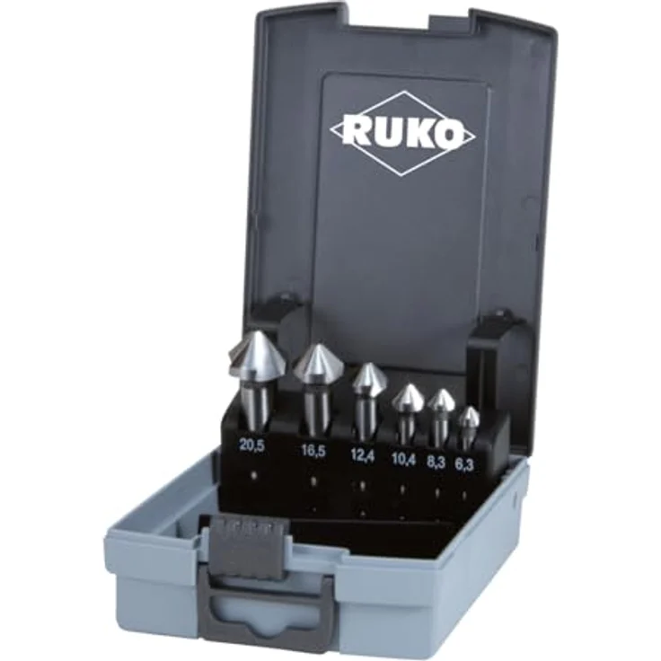 Ruko 102152E Kegel- und Entgratsenker-Satz DIN 335 Form C 90° HSSE-Co 5 - Preisvergleich – Bild 2