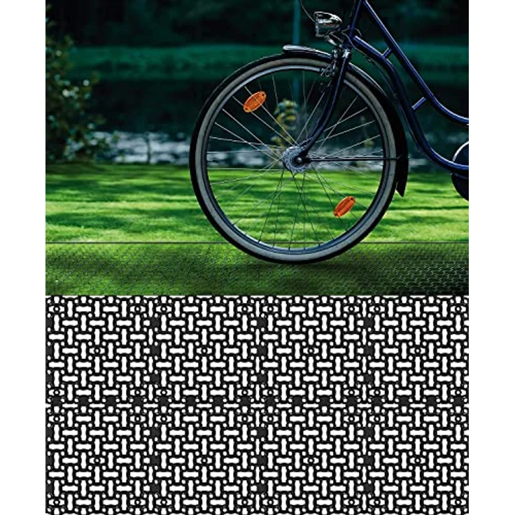 BigDean 10x Rasengitter Paddockplatte SCHWARZ 50x50 cm Reitplatzmatten Rasenmatten Rasenwaben Kiesgitter Parkplatzrasen 2,5 m² – Bild 2