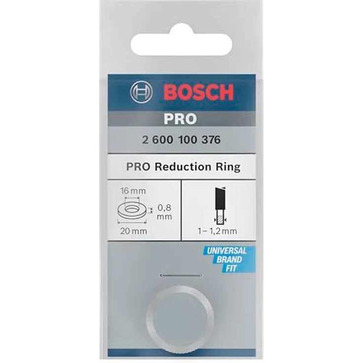 Bosch Professional Reduzierring für Kreissägeblätter, Reduzierung von 20 auf 16 mm, Dicke 0,8 mm, Zubehör für flexible Kompatibilität – Bild 3