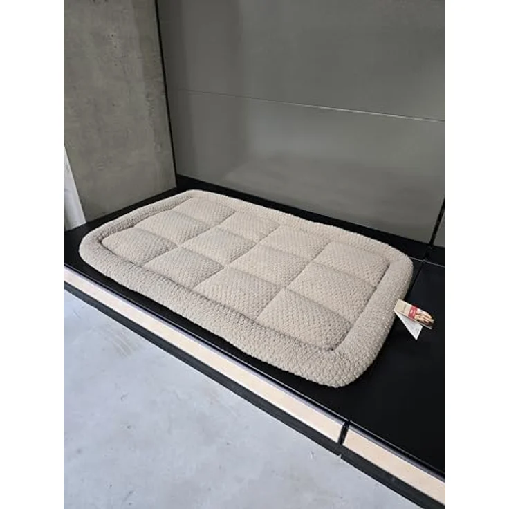 Flamingo Kissen für Hunde Jacquard rechteck taupe - Waschbar, rutschfester Boden - 100,5x63,5x8cm, geeignet für Drahtkäfige – Bild 5