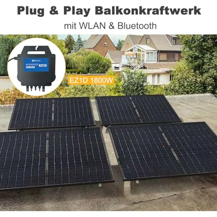 EnjoySolar APsystems® Mikrowechselrichter EZID 1800W mit integriertem WLAN & Bluetooth + 5m Netzanschlusskabel Betteri® BC01 auf Schuko für Balkonkraftwerk, 0% MwSt – Bild 5