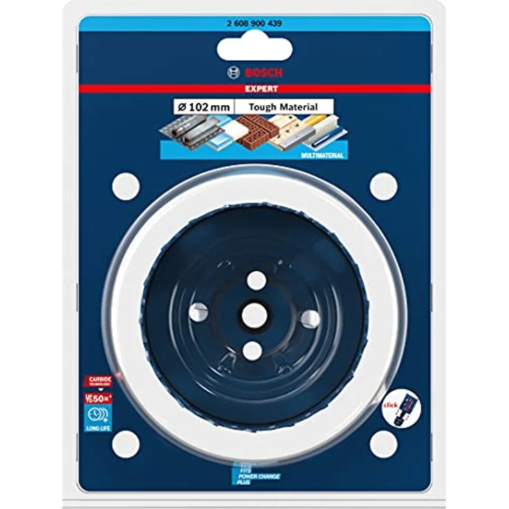 Bosch Expert Lochsäge Tough Material Sägen-Ø 102 mm Schnitttiefe 60 mm Power Change Plus – Bild 2