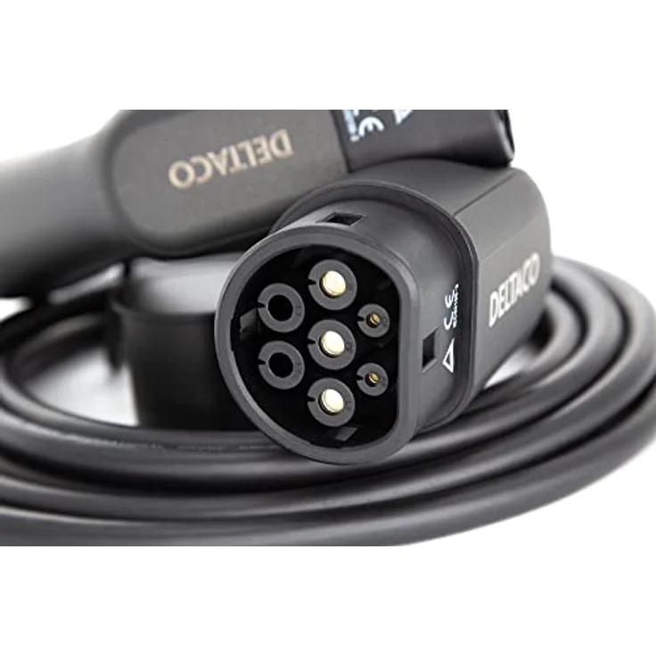 Deltaco Ladekabel für EV - Elektro-Auto EV-32110 3-phasig IEC Typ 2 auf Typ 2 - 16A 11kW, 10m – Bild 3