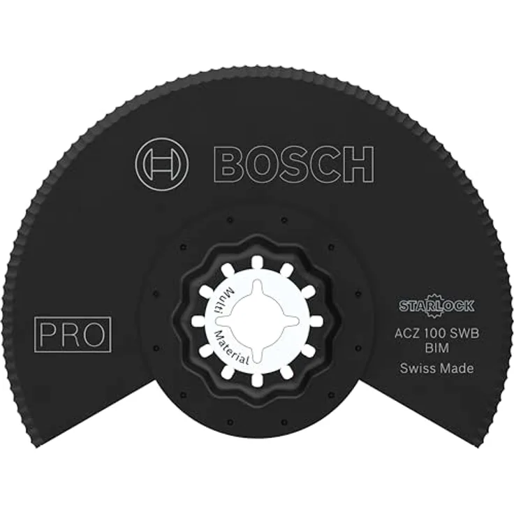 Bosch 1x PRO Multi Material ACZ 100 SWB Blatt für Multifunktionswerkzeuge (für Dachfilz, PS Polystyrol, Ø 100 mm, Professional Zubehör Multifunktionswerkzeug)