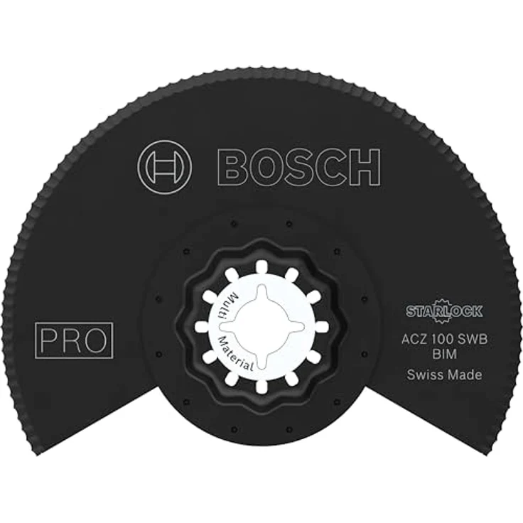 Bosch 1x PRO Multi Material ACZ 100 SWB Blatt für Multifunktionswerkzeuge (für Dachfilz, PS Polystyrol, Ø 100 mm, Professional Zubehör Multifunktionswerkzeug) – Bild 1