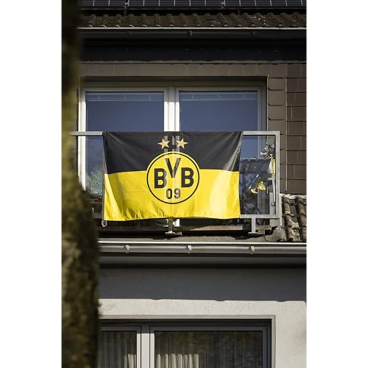 Borussia Dortmund, BVB-Hissfahne, Schwarz-gelb, 150x100cm – Bild 7