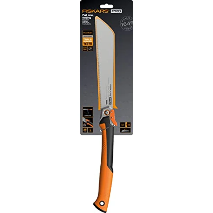 Fiskars Klappsäge Pro, 25 cm PowerTooth™ Blatt, ergonomischer Griff, inkl. Sicherheitsmechanismus – Bild 8