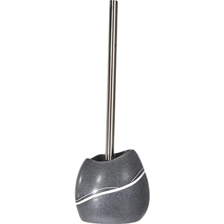 Zeller WC-Bürste, Steinoptik, Poly, ca. 14,2 x 12,4 x 41 cm – Bild 4