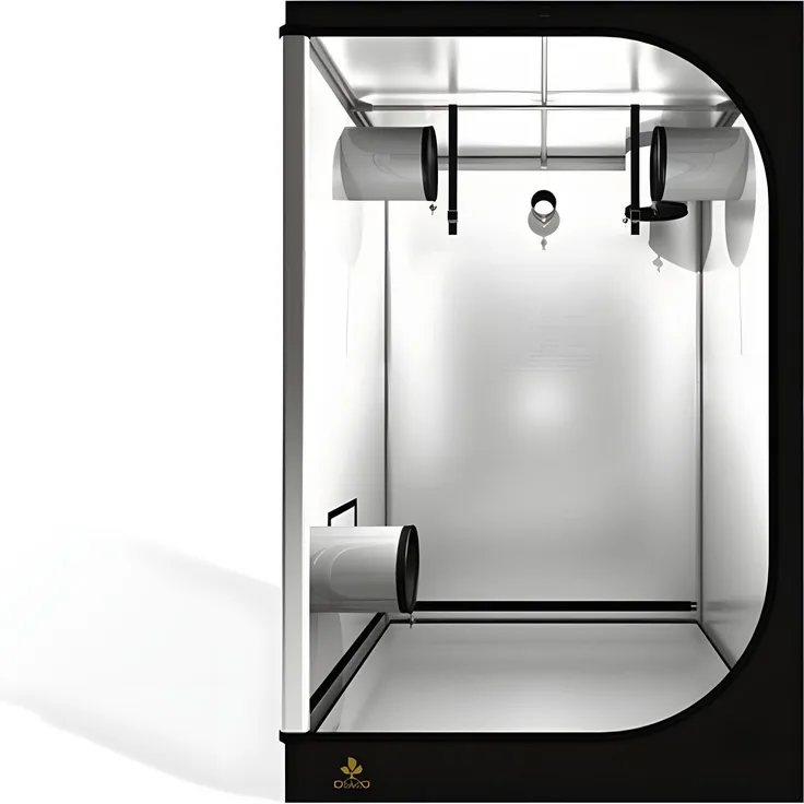 Secret Jardin Dark Street DS120, Anbauzelt 120x120x200cm mit stabiler Konstruktion und reflektierender Mylar-Oberfläche