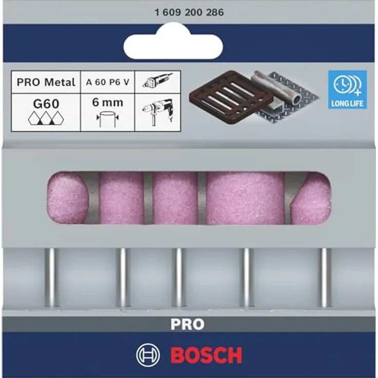 Bosch SLIBESÆT, Schleifmaschinen Set mit 5 Kanten für Stahlbearbeitung, verschiedene Formen – Bild 2
