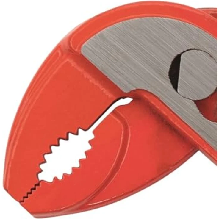 ALARM Wasserpumpenzange 175 mm, ergonomisch mit Klemmschutz, DIN 8976, rot, Made in Germany – Bild 2
