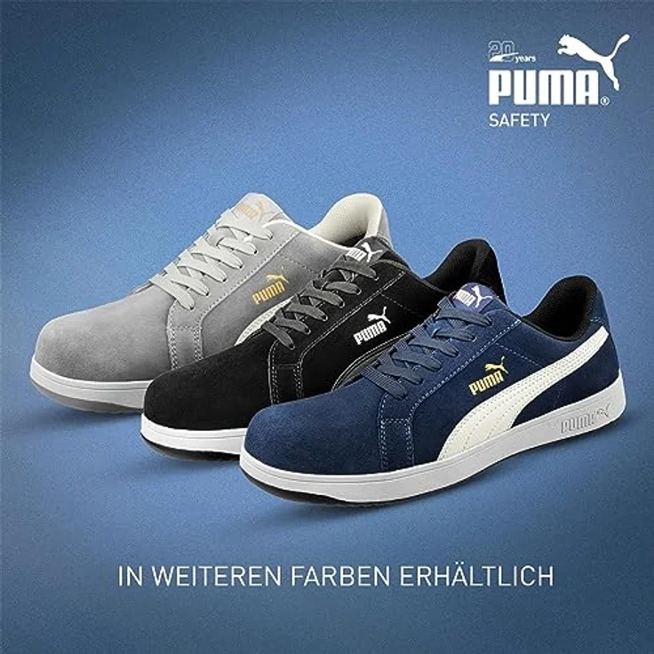 PUMA Safety Sicherheitsschuh, Velourleder mit HERITAGE Sohle in Schwarz – Bild 4