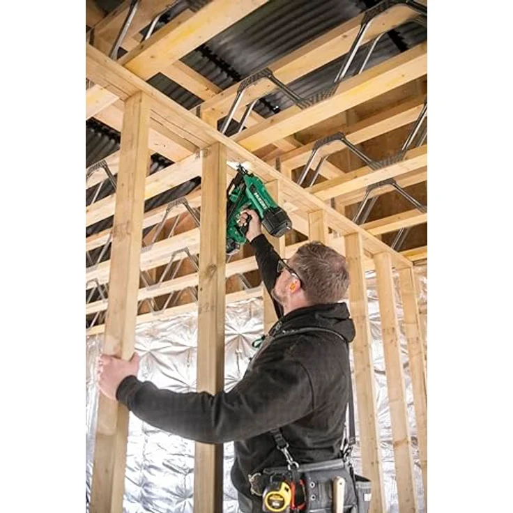 Hikoki 18-V-Nagler, Akku-Tacker für D-Kopf-Nägel mit 5.0Ah, werkzeuglose Tiefeneinstellung und wartungsfrei – Bild 4