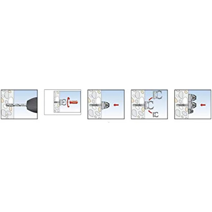 Fischer SCN 20 Verschlussclip, 36 mm Kunststoff zur Rohrbefestigung, halogen- und silikonfrei, 100 Stück – Bild 4