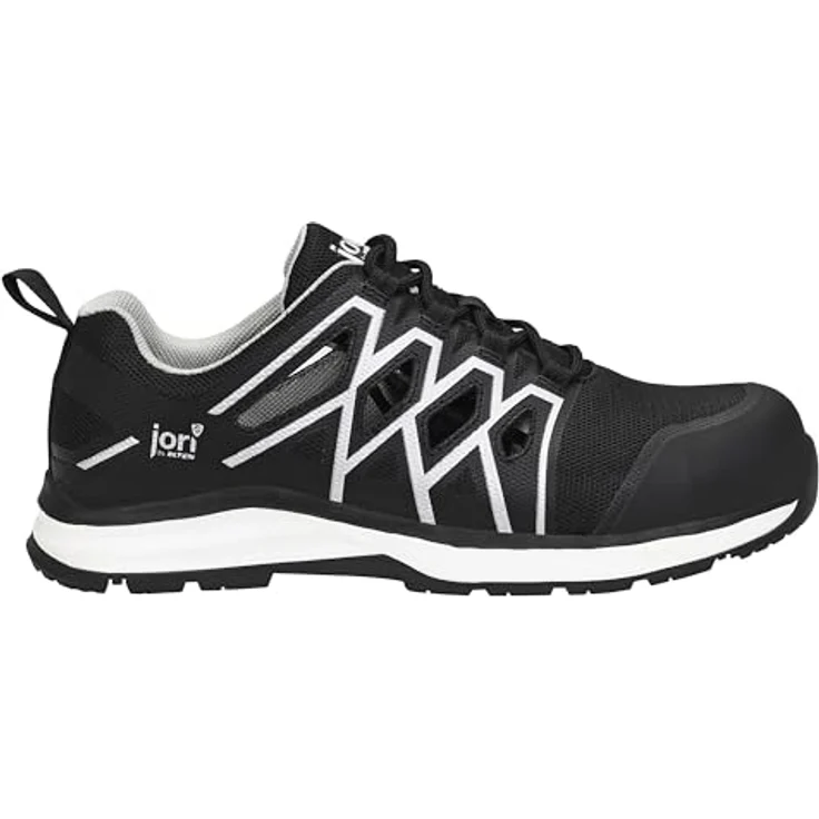 Jori jo_SWIFT Air black Low ESD S1P Sicherheitsschuh, atmungsaktives Textilmaterial, gepolsterte Lasche, ganzflächige ESD-Einlegesohle, Gummi/PU-Sohle, EN ISO 20345 S1P HRO/SRC – Bild 2