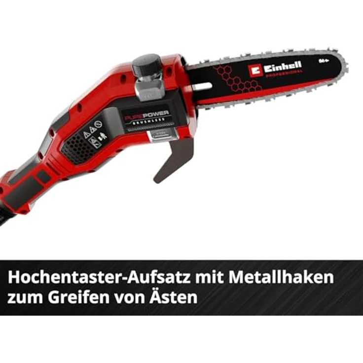 Einhell Akku-Multifunktionswerkzeug GP-HC 18/5020 Li T BL-Solo, 2-in-1 mit Heckenschneider und Hochentaster, bürstenloser Motor, teleskopierbar, ohne Akku und Ladegerät – Bild 8