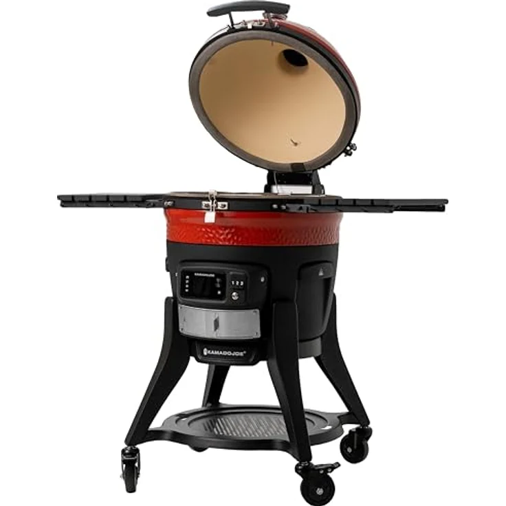 Kamado Joe Konnected Joe Grill, Holzkohlegrill mit automatischer Entzündung, digitaler App-Steuerung und 2-Tier Divide & Conquer-System, 18″ Durchmesser – Bild 2