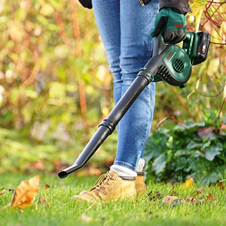 Bosch Akku-Laubbläser UniversalLeafBlower 18V-130 (Für schnelles und einfaches Säubern im Außenbereich; 18 Volt System; 1x 2,5-Ah-Akku und Ladegerät) – Bild 5