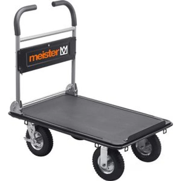 Meister Transportwagen Super Cross-Over, klappbar, 910 x 610mm, Tragkraft 300kg, Luftreifen – Bild 1