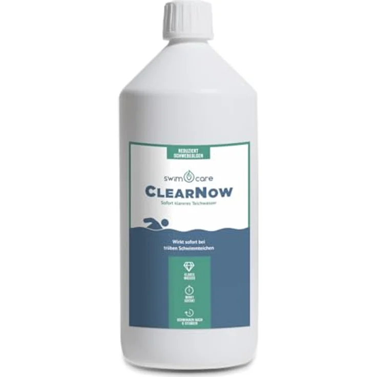 swimcare Teichpflege ClearNow, 1 Liter für sofort klareres Teichwasser, effektive Ausflockung von Schwebealgen – Bild 8