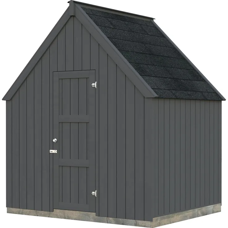 Palmako Gerätehaus Emilia 4,0 m², dunkelgrau lackiert, mit 18 mm Wandstärke und einfacher Montage
