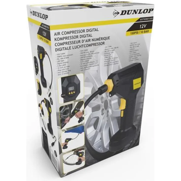 Dunlop, Kompressor, Air compressor digital 125PSI