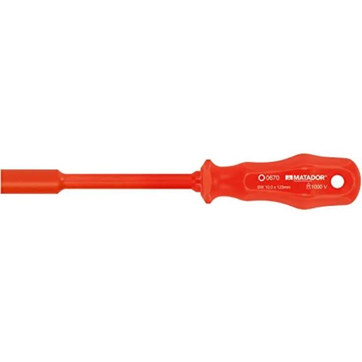 Matador VDE Steckschlüssel-Schraubendreher, 12mm Schlüsselweite, ergonomisch, isoliert bis 10.000 V