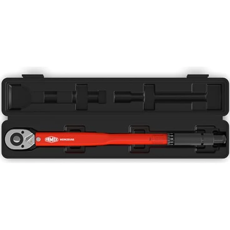 FAMEX 10876 Drehmomentschlüssel 3/8 Zoll (10mm) - Antrieb 20-110 Nm, kalibriert, für Messung in beiden Drehrichtungen, geprüft für Motorrad, Auto, Fahrrad – Bild 4