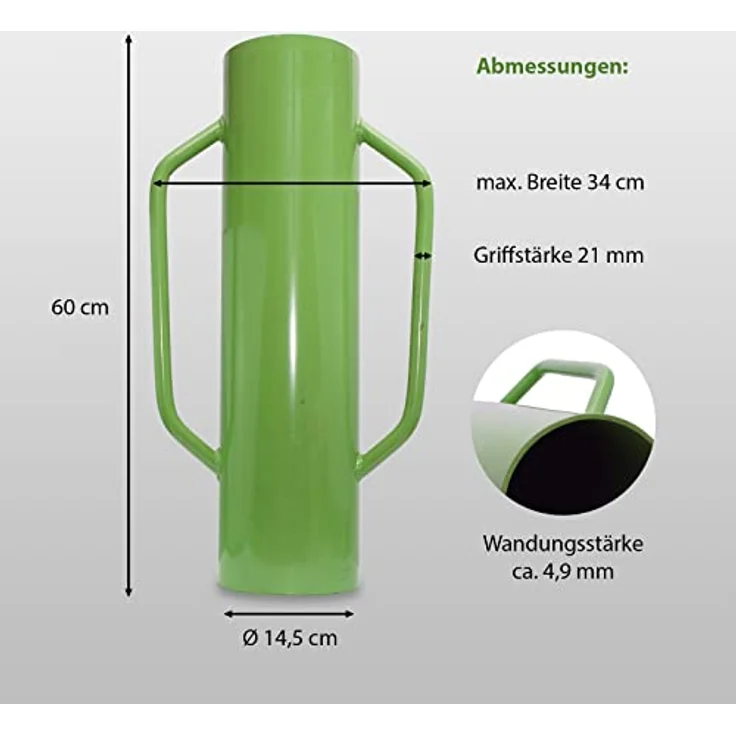 Handpfahlramme Handramme Pfahlramme Zaunpfahlramme Pfostenramme 60cm 16kg ø 14,5cm – Bild 4