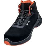 Uvex 1 G2 Stiefel S2, Sicherheitsstiefel mit uvex xenova® Zehenschutzkappe, schwarz/rot, Weite 11, Gr. 43