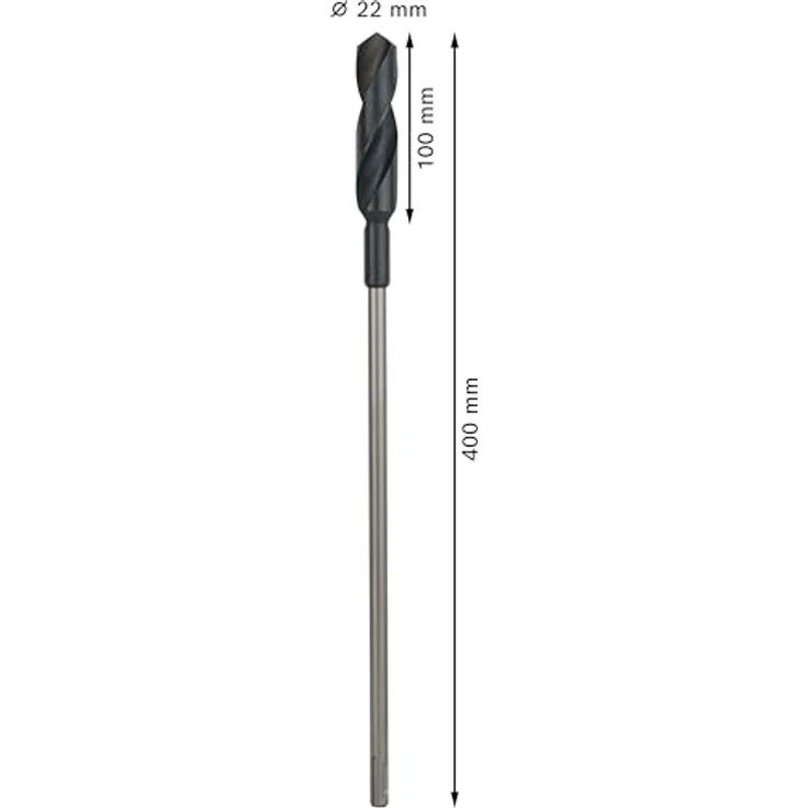 Bosch Schalungs- und Installationsbohrer SDS Plus 22 x 400 mm, HSS, kompatibel mit SDS Plus Bohrhämmern – Bild 3