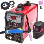 Apex Inverterschweißgerät WELDMEISTER 13975 WIG AC/DC 200 Puls TIG INVERTER mit Automatikhelm, digital, Touchpanel, 6 Jobprogramme, AC-Rechteck Kurvenform - Preisvergleich