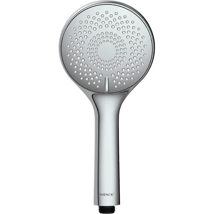 WENKO Handbrause Watersaving System, Duschkopf Watersaving Chrom, Durchmesser 11 cm