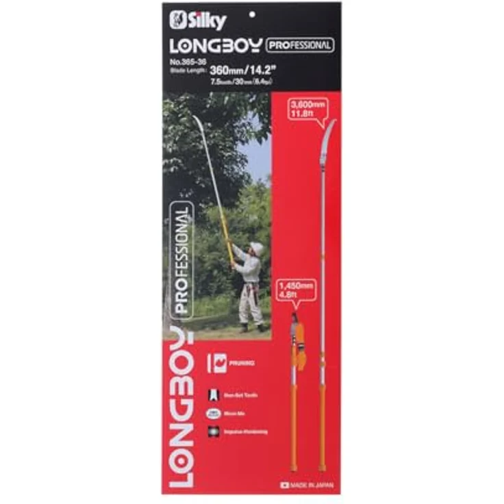 Silky 3-teilige Teleskopsäge Longboy 3,6m nur 1,45m Transportlänge – Bild 2