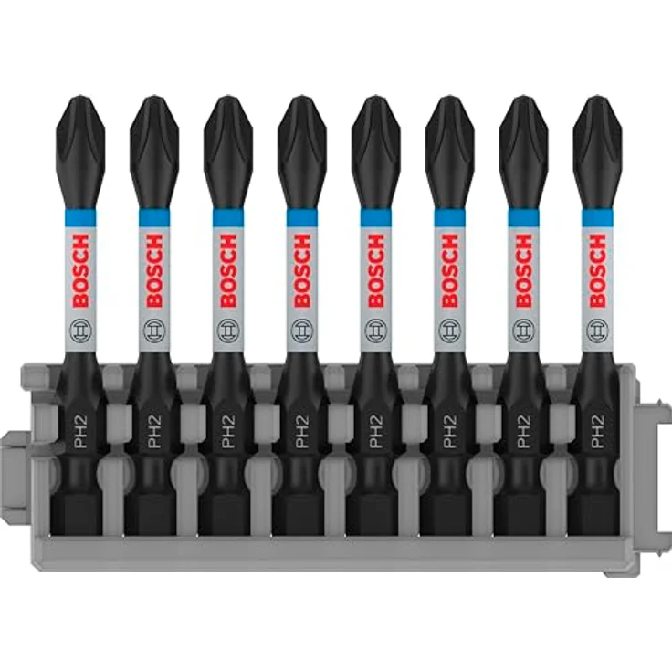 Bosch Professional 8tlg. Schrauber Bit Set Kreuzschlitz (Impact Control, PH2 Bits, Länge 50 mm, Pick and Click) – Bild 2