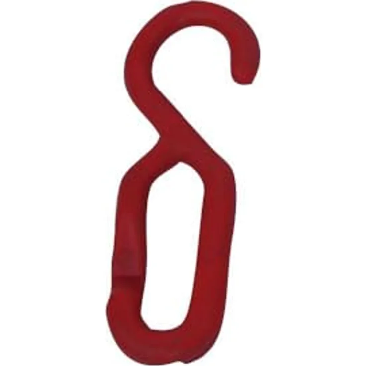 Unbekannt Hakenglied rot Kunststoff, 6 mm Stärke, wahlweise in 4 Farben erhältlich