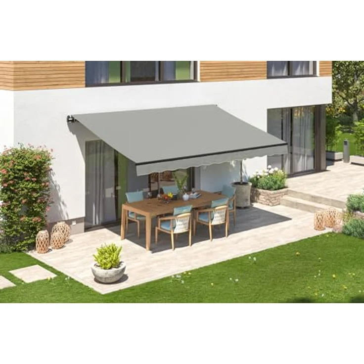 empasa Elektrische Gelenkarmmarkise 'Start Plus' Markise Sonnenmarkise Sonnenschutz, komplett vormontiert, Verschiedene Größen und Farben – Bild 2